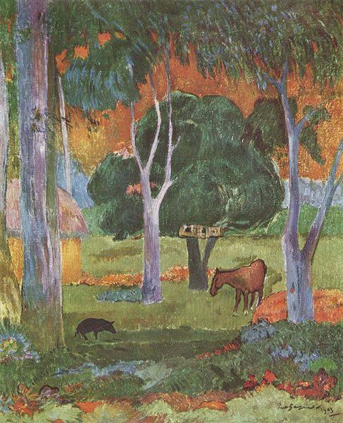Paul Gauguin Landscape on La Dominique oil painting picture